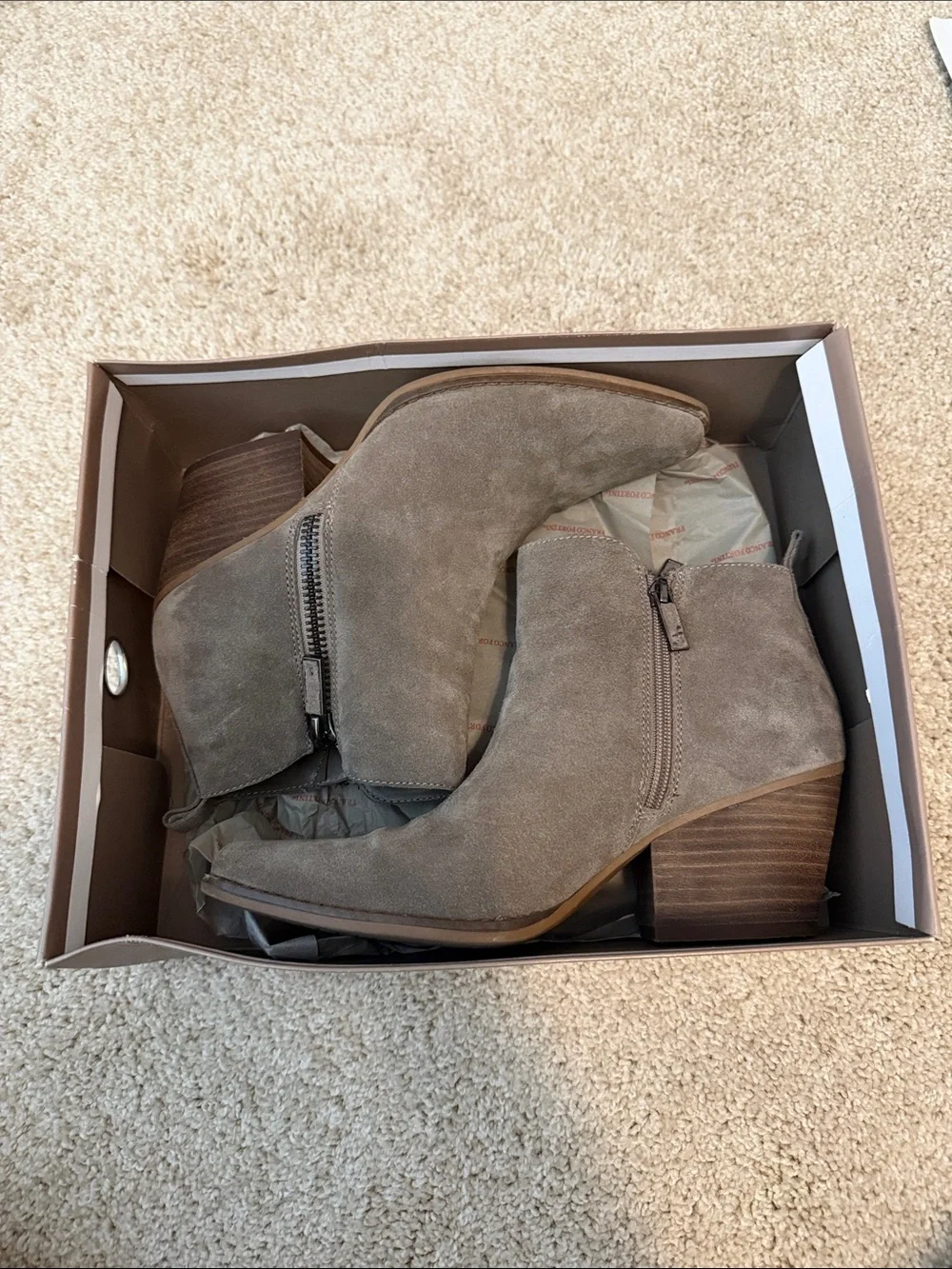 Franco Fortini Taupe Suede Chukka Boots